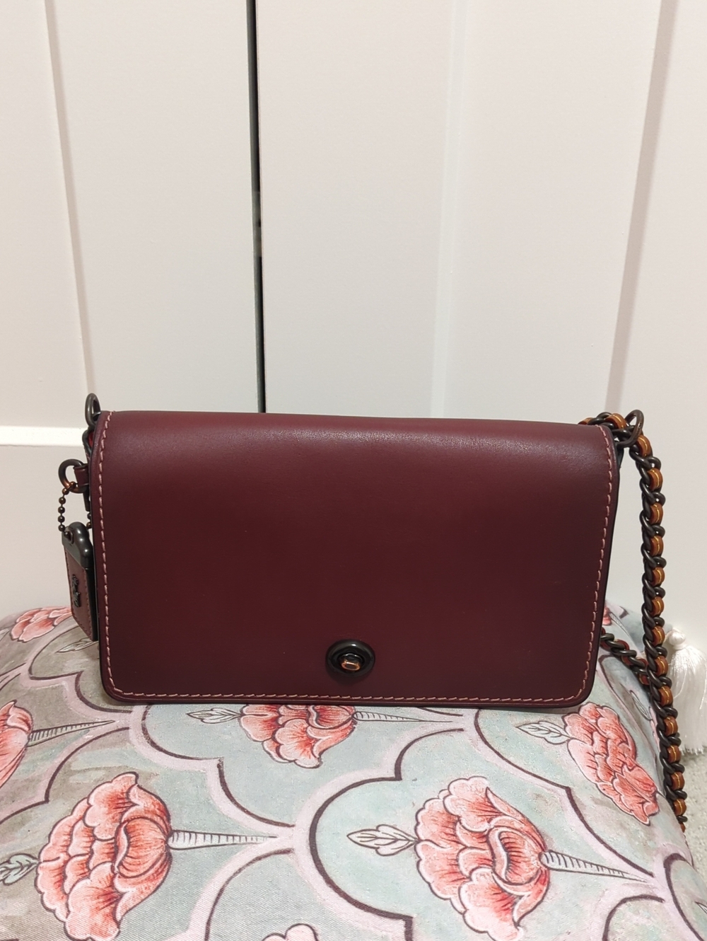 Coach Dinky Bag in Burgundy